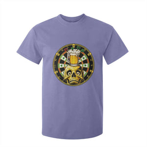 Funny St Patricks Day Skull T Shirt For Kid Darts Player Gift TS12 Violet Print Your Wear