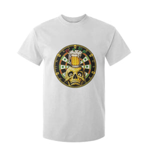 Funny St Patricks Day Skull T Shirt For Kid Darts Player Gift TS12 White Print Your Wear