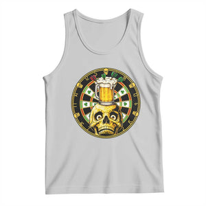 Funny St Patricks Day Skull Tank Top Darts Player Gift TS12 Ash Print Your Wear