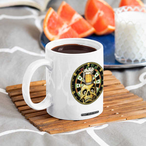 Funny St Patricks Day Skull Coffee Mug Darts Player Gift TS12 Print Your Wear