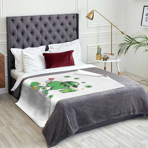 St Patricks Day Shamrock Darts And Beer Lover Gift Throw Blanket TS12 Print Your Wear