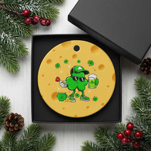 St Patricks Day Shamrock Darts And Beer Lover Gift Ceramic Ornament TS12 1pc Yellow Cheese Print Your Wear