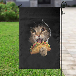 Funny Cat Eating Taco Garden Flag Mexican Food Lover Gift TS12 Print Your Wear