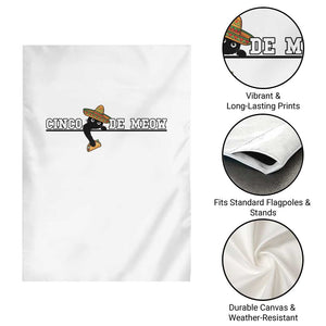 Funny Cinco De Meow Garden Flag Cute Black Cat Eating Taco TS12 Print Your Wear