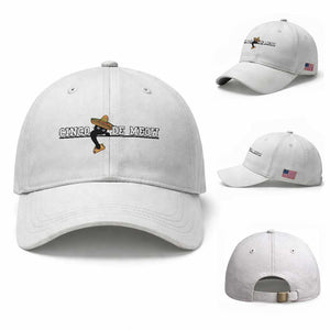 Funny Cinco De Meow Baseball Cap Cute Black Cat Eating Taco TS12 Baseball Cap Universal Fit White Print Your Wear