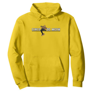 Funny Cinco De Meow Hoodie Cute Black Cat Eating Taco TS12 Daisy Print Your Wear
