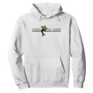 Funny Cinco De Meow Hoodie Cute Black Cat Eating Taco TS12 White Print Your Wear
