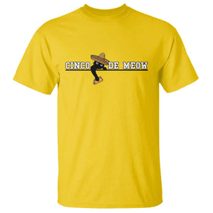 Funny Cinco De Meow T Shirt Cute Black Cat Eating Taco TS12 Daisy Print Your Wear