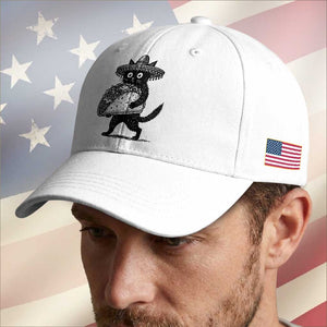 Funny Cinco De Mayo Black Cat With Taco Baseball Cap Mexican Food Gift TS12 Print Your Wear