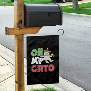 Funny Cinco De Mayo Drunk Cat Garden Flag Oh My Gato TS12 Print Your Wear