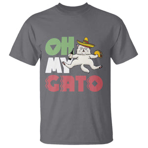 Funny Cinco De Mayo Drunk Cat T Shirt Oh My Gato TS12 Charcoal Print Your Wear