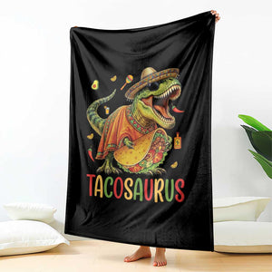 Cinco De Mayo Tacosaurus Throw Blanket Funny Dinosaur Taco Lover Gift TS12 Print Your Wear
