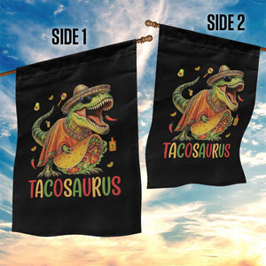 Cinco De Mayo Tacosaurus Garden Flag Funny Dinosaur Taco Lover Gift TS12 Print Your Wear