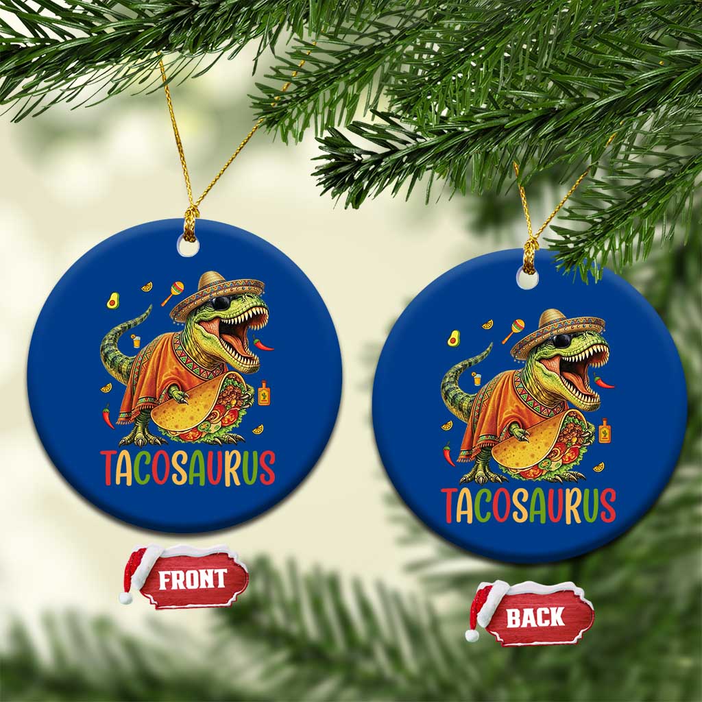 Cinco De Mayo Tacosaurus Ceramic Ornament Funny Dinosaur Taco Lover Gift TS12 1pc Blue Print Your Wear