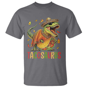 Cinco De Mayo Tacosaurus T Shirt Funny Dinosaur Taco Lover Gift TS12 Charcoal Print Your Wear