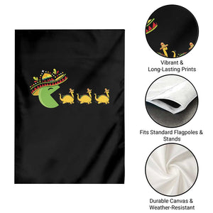 Funny Retro Game Tacosaurus Garden Flag Cinco De Mayo Taco Lover Gift TS12 Print Your Wear