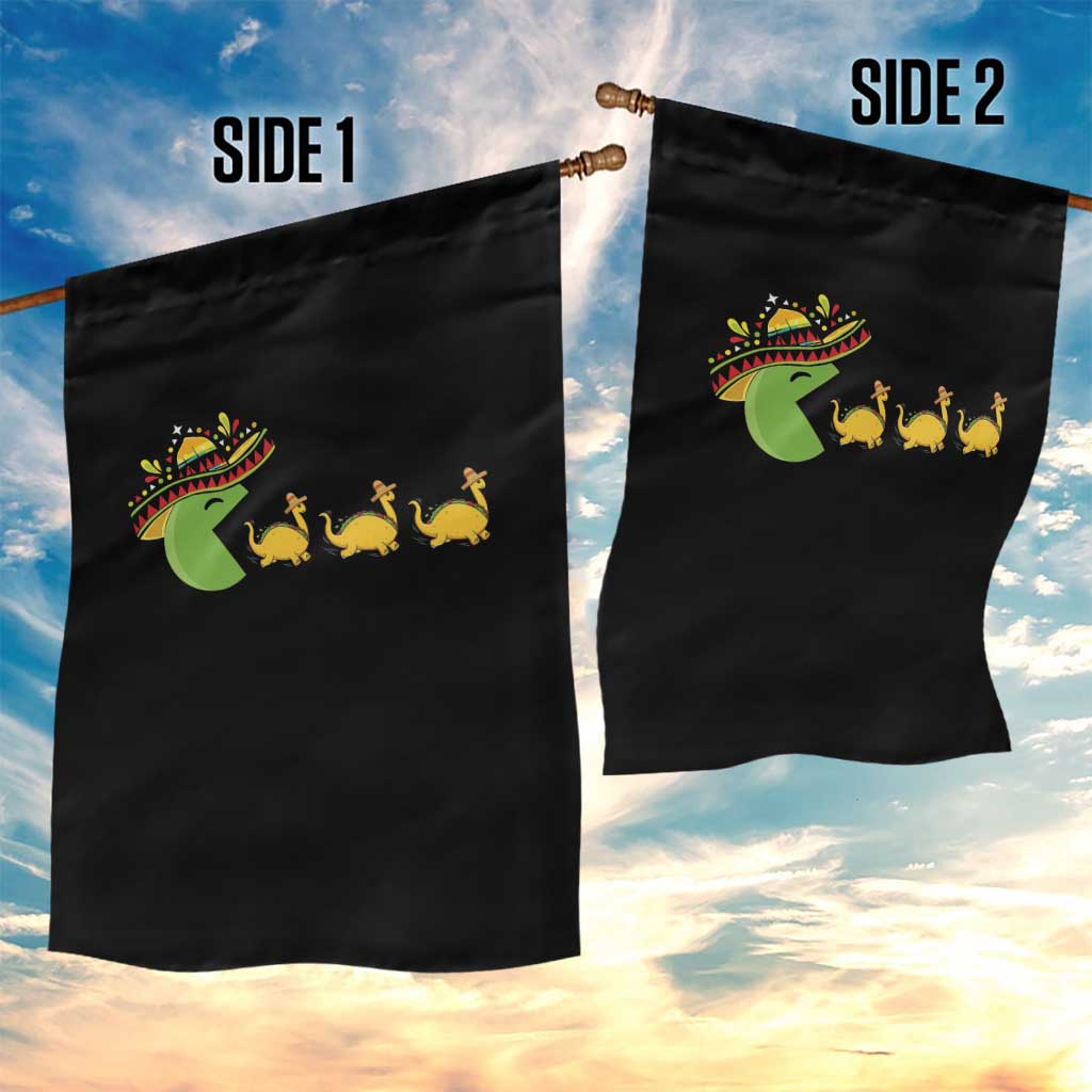 Funny Retro Game Tacosaurus Garden Flag Cinco De Mayo Taco Lover Gift TS12 Print Your Wear