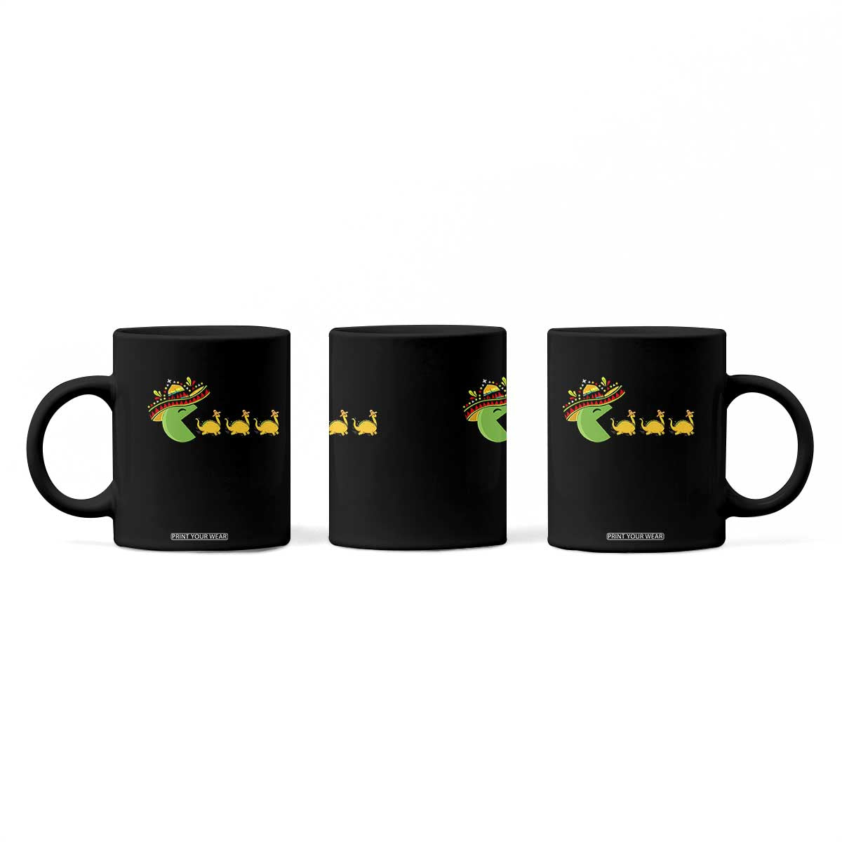 Funny Retro Game Tacosaurus Coffee Mug Cinco De Mayo Taco Lover Gift TS12 Print Your Wear