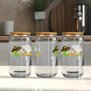 Funny Retro Game Tacosaurus Glass Can Cinco De Mayo Taco Lover Gift TS12 Print Your Wear