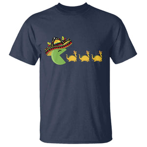 Funny Retro Game Tacosaurus T Shirt Cinco De Mayo Taco Lover Gift TS12 Navy Print Your Wear