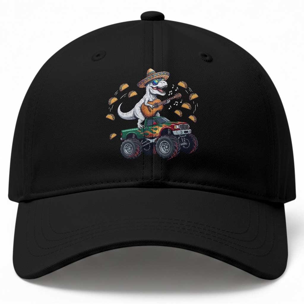 Funny Cinco De Mayo Dinosaur Monster Truck Baseball Cap Taco Lover Gift TS12 Print Your Wear