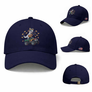 Funny Cinco De Mayo Dinosaur Monster Truck Baseball Cap Taco Lover Gift TS12 Baseball Cap Universal Fit Dark Blue Print Your Wear