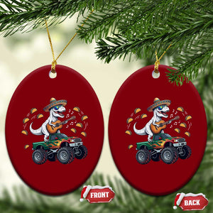 Funny Cinco De Mayo Dinosaur Monster Truck Ceramic Ornament Taco Lover Gift TS12 Print Your Wear