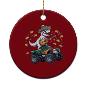 Funny Cinco De Mayo Dinosaur Monster Truck Ceramic Ornament Taco Lover Gift TS12 1pc Red Print Your Wear