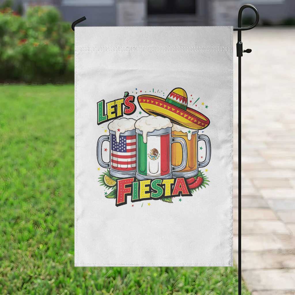 Funny Beer Drinking Cinco De Mayo Party Gift Garden Flag Lets Fiesta TS12 Print Your Wear