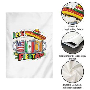 Funny Beer Drinking Cinco De Mayo Party Gift Garden Flag Lets Fiesta TS12 Print Your Wear