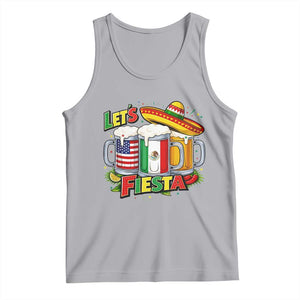 Funny Beer Drinking Cinco De Mayo Party Gift Tank Top Lets Fiesta TS12 Athletic Heather Print Your Wear