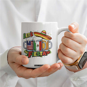 Funny Beer Drinking Cinco De Mayo Party Gift Coffee Mug Lets Fiesta TS12 Print Your Wear