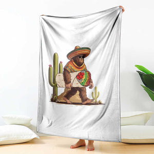 Funny Cinco De Mayo Bigfoot Burrito Lover Gift Throw Blanket TS12 Print Your Wear