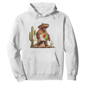 Funny Cinco De Mayo Bigfoot Burrito Lover Gift Hoodie TS12 White Print Your Wear