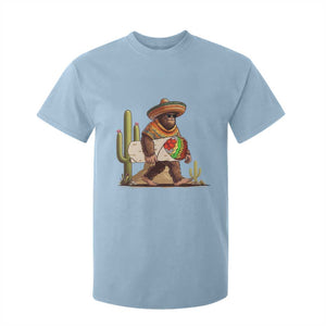 Funny Cinco De Mayo Bigfoot Burrito Lover Gift T Shirt For Kid TS12 Light Blue Print Your Wear