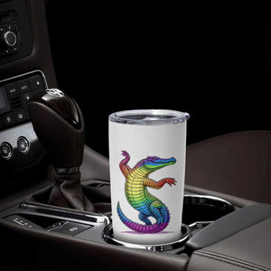 Funny Rainbow Gator LGBTQ Pride Support Tumbler Cup TS12 Print Your Wear