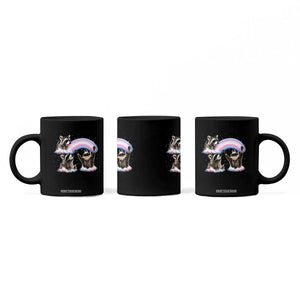 Howling Raccoon LGBTQ Pride Coffee Mug Rainbow Trash Panda Support TS12 Print Your Wear