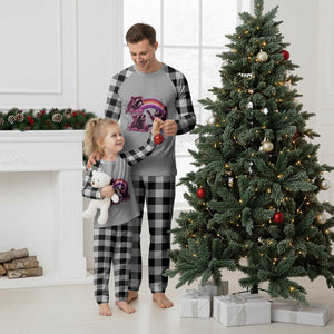 Funny Pink Raccoon Live Laugh Plaid Pajama Set Lesbian Pride Month TS12 White Plaid Print Your Wear