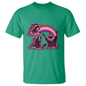 Funny Pink Raccoon Live Laugh T Shirt Lesbian Pride Month TS12 Irish Green Print Your Wear