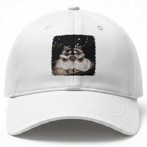 Funny Lesbian Raccoon Engagement Baseball Cap LGBTQ Pride Gift TS12 Print Your Wear