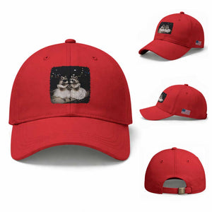 Funny Lesbian Raccoon Engagement Baseball Cap LGBTQ Pride Gift TS12 Baseball Cap Universal Fit Red Print Your Wear