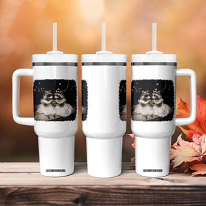 Funny Lesbian Raccoon Engagement Tumbler With Handle LGBTQ Pride Gift TS12 Print Your Wear