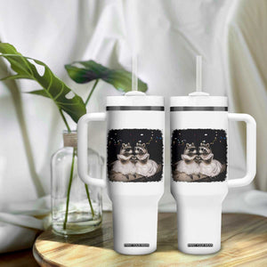 Funny Lesbian Raccoon Engagement Tumbler With Handle LGBTQ Pride Gift TS12 Print Your Wear