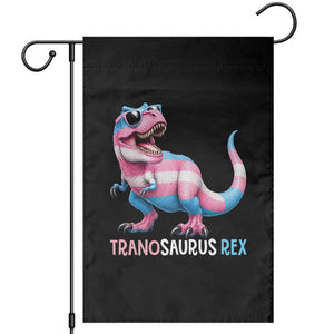Transaurus Rex Transgender Pride Garden Flag Funny Dinosaur Lover TS12 Black Print Your Wear