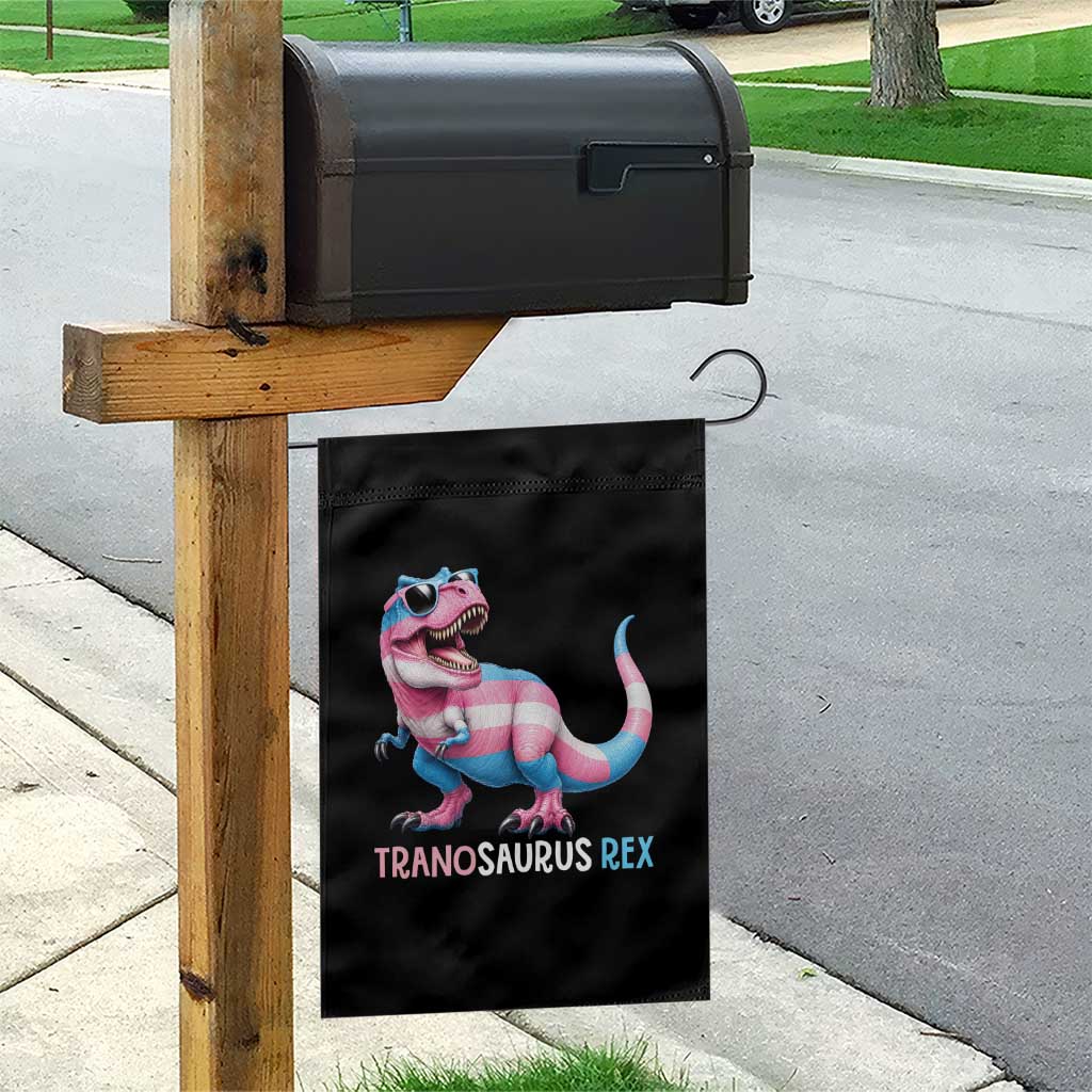 Transaurus Rex Transgender Pride Garden Flag Funny Dinosaur Lover TS12 Print Your Wear