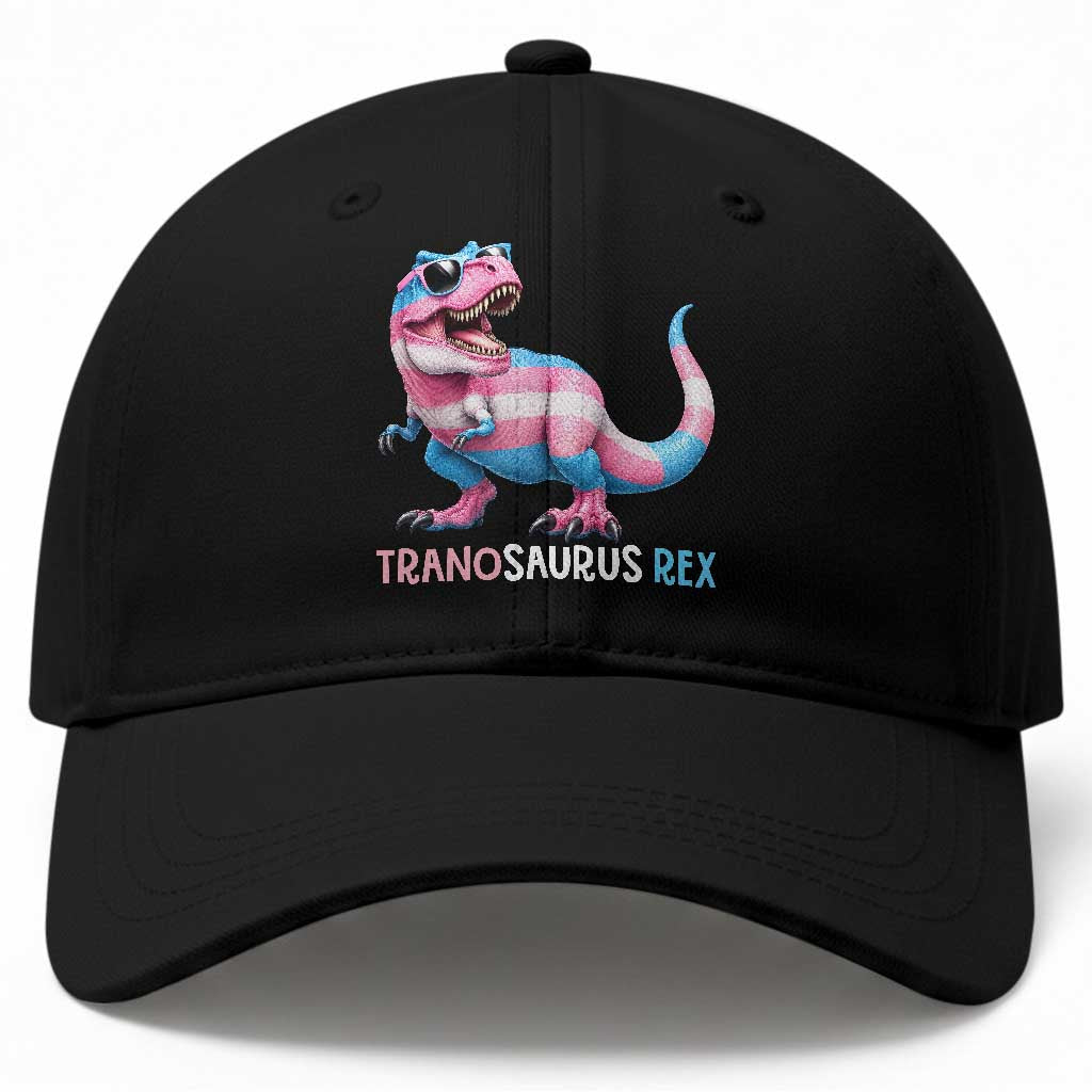 Transaurus Rex Transgender Pride Baseball Cap Funny Dinosaur Lover TS12 Print Your Wear