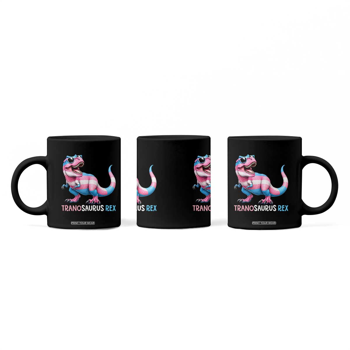 Transaurus Rex Transgender Pride Coffee Mug Funny Dinosaur Lover TS12 Print Your Wear