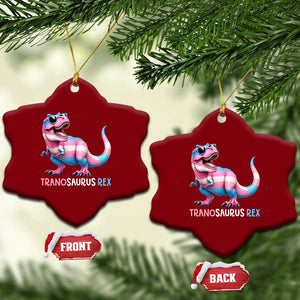 Transaurus Rex Transgender Pride Ceramic Ornament Funny Dinosaur Lover TS12 Print Your Wear