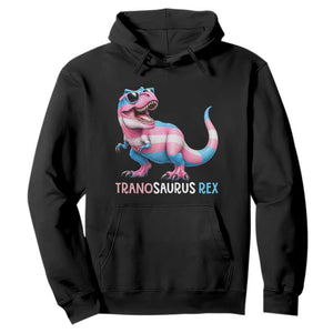 Transaurus Rex Transgender Pride Hoodie Funny Dinosaur Lover TS12 Black Print Your Wear