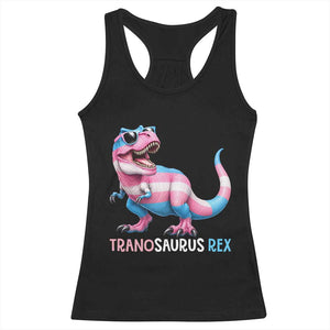 Transaurus Rex Transgender Pride Racerback Tank Top Funny Dinosaur Lover TS12 Black Print Your Wear